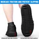 Shiwely Silicone Waterproof Shoe Covers, Upgrade Reusable Overshoes with Zipper, Resistant Rain Boots Non-Slip Washable Protection for Women, Men (XL (Women 11-13, Men 9.5-13), Black)