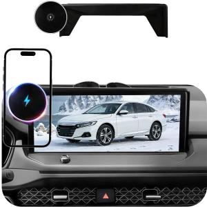 Car Phone Holder for Honda Accord (2023-2025 2026, 12.3"),MagSafe Car Mount Charger,Magnetic Phone Holder,15W Fast Wireless Charging, 360 & Hands Free,with Storage Box,Car Accessories for 11th Accord