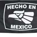 Hecho en Mexico Black Flag 12x18 Inches - Perfect for UTV ATV SxS Boats - Attach to Whip Lights or Flag Poles - Double Sided - Ulti Offroad