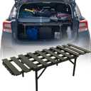 Mini Rack- Trunk Shelf Organizer, Universal Fit Car Storage Accessory for SUV, Hatchback & Minivan Owners, Compact Trunk Organizer Storage Rack, Camping Table & Kids' Sleeping Pad