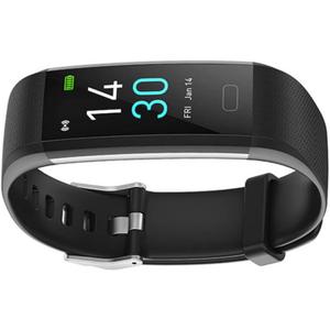 Smart Watch Bracelet Fitness Tracker S5 Waterproof Activity Temperature Heart Rate Sleep for Women Men Black