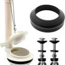 Toilet Flush Valve Kit Compatible with American Standard Champion 4/Titan/Duravit Toilet Parts,Fits for American Standard 4149a/4215a/4260/4266,Includes Flapper/Gasket/Stainless Steel Bolt Kit