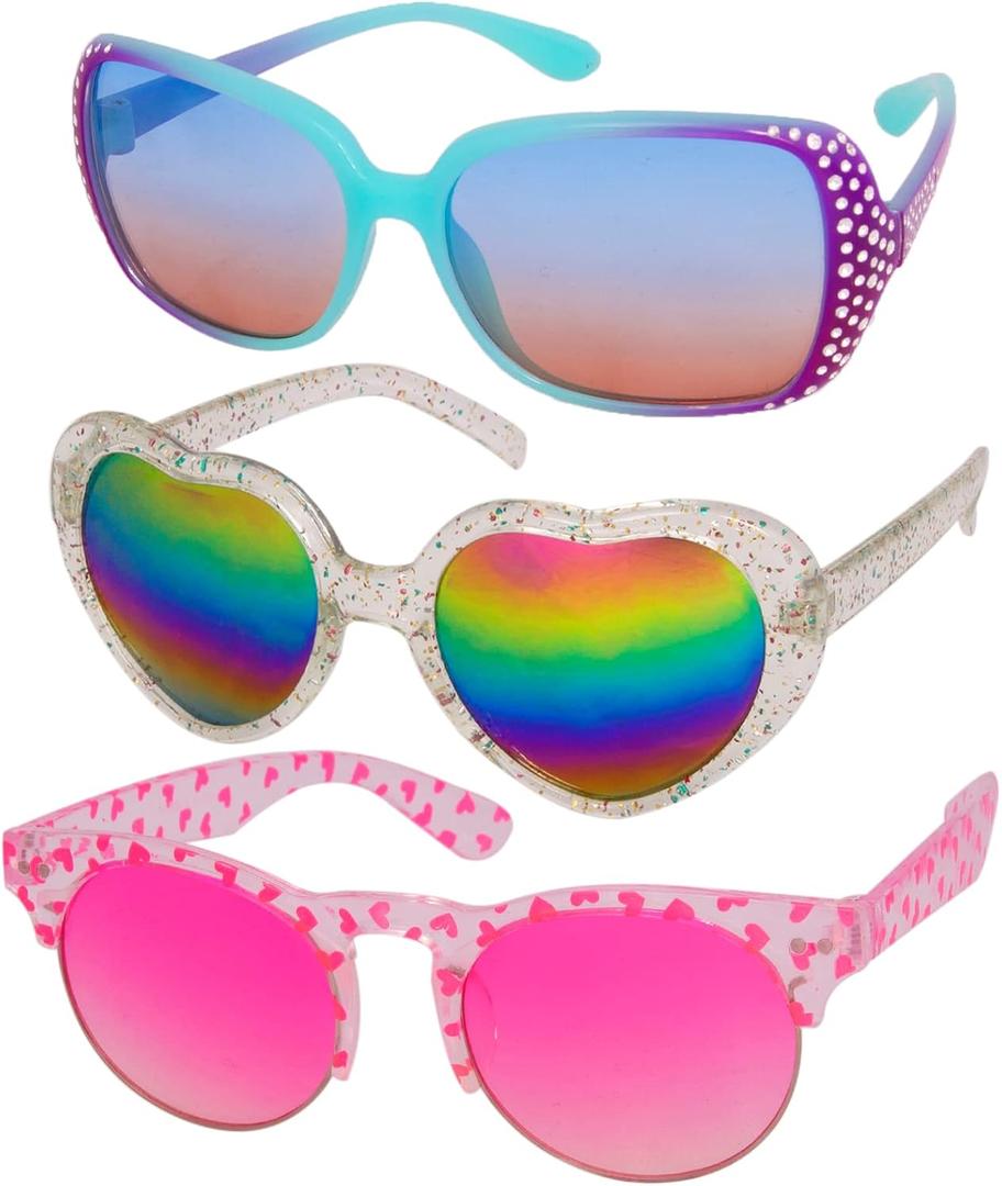 Tigerdoe Kids Sunglasses - 3 Pc Set - Polarized - UV Protection Boys & Girls Sunglasses - Beach Accessories