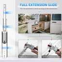 SHUHANG 1 Pair 500 lb Load Capacity Heavy Duty Drawer Slides 12 14 16 18 20 22 24 26 28 30 32 34 36 38 40 44 48 52 56 60 Inch Full Extension Ball Bearing Side Mount Rails Industrial RV Runners Glides