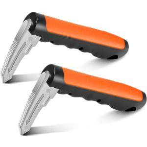 Kaiedos Car Door Handle for Elderly, 3-in-1 Car Handle Assist for Seniors, Portable Auto Cane Vehicle Support Handle, 500 lbs Capacity, Non-Slip Door Assist Bar (Orange, 2-Pack)