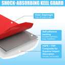 Marine Keel Protector 6in Wide, FRP Hull Keel Guard for Boats, Self-Adhesive Protection Strip with Installation Tools, Protects Against Ramps, Scratches & Rocks
