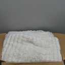 BEDELITE Fleece Queen Comforter Set -Super Soft & Warm Fluffy Cream White Bedding, Luxury Fuzzy Heavy Bed Set For Winter With 2 Pillow Cases