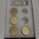 Brushed Gold Kitchen Cabinet Knob - Solid Brass Dresser Drawer Knob 6 Pack, Brass Handles for Bathroom Bedroom Closet Wardrobe,Furniture Hardware pulls