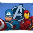 Jay Franco Kids Sheet Set with Fitted, Flat Sheets & Pillow Cover - Ultra-Soft Bedding with Pillowcase for Room Decor, White - Avengers, 4 Piece Queen