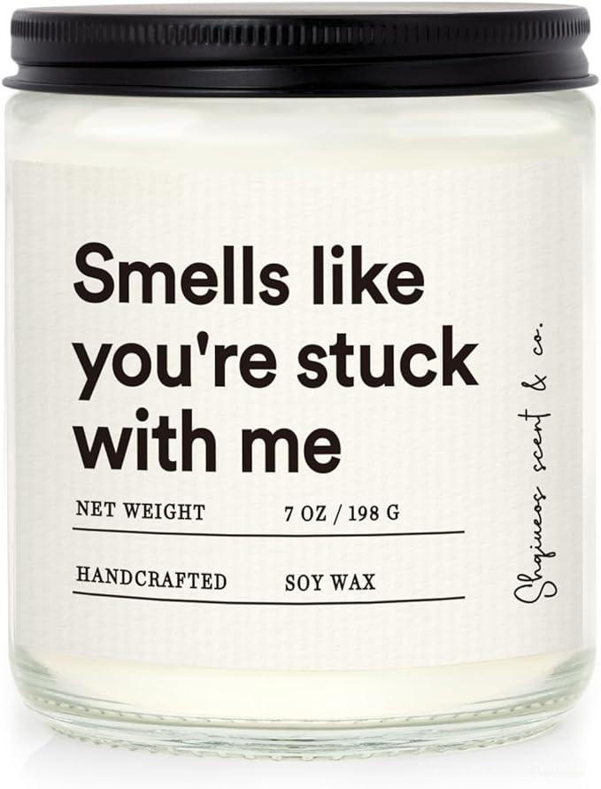 Funny Anniversary Candle Gifts for Boyfriend Girlfriend, Valentines Day Gifts for Her Him, Best Friend Friendship Birthday Gift for Women, Bestie, Christmas Gift, Lavender Scented 7oz