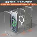 Follaroma for iPhone 14 Pro Max Case, Compatible with MagSafe, Heavy Duty Shockproof Protection Phone Cases, Anti-Drop, Dual Layer Transparent Magnetic Phone Case for iPhone 14 Pro Max, 6.7", Gray