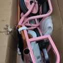 High Carbon Steel Children's Tricycle/Soft and Comfortable Pedal Tricycle Can Take People with Back Seat Kids Tandem Tricycle for Boys and Girls Ages 3+,Pink