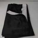 MIULEE Back Tab Blackout Curtains 120 Inch Long 1 Panel for Living Room Bedroom Privacy, Halloween Black Rod Pocket/Pinch Pleated Extra Long Thermal Insulated Room Darkening Light Blocking Drapes Black