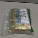 Eupako 3.54x2.36x6.7 Bakery Bags with Window 50 PCS Brown Tin Tie Tab Lock Bags Kraft Paper Bags for Cookies, Coffee, Included 50 PCS Handmade Stickers