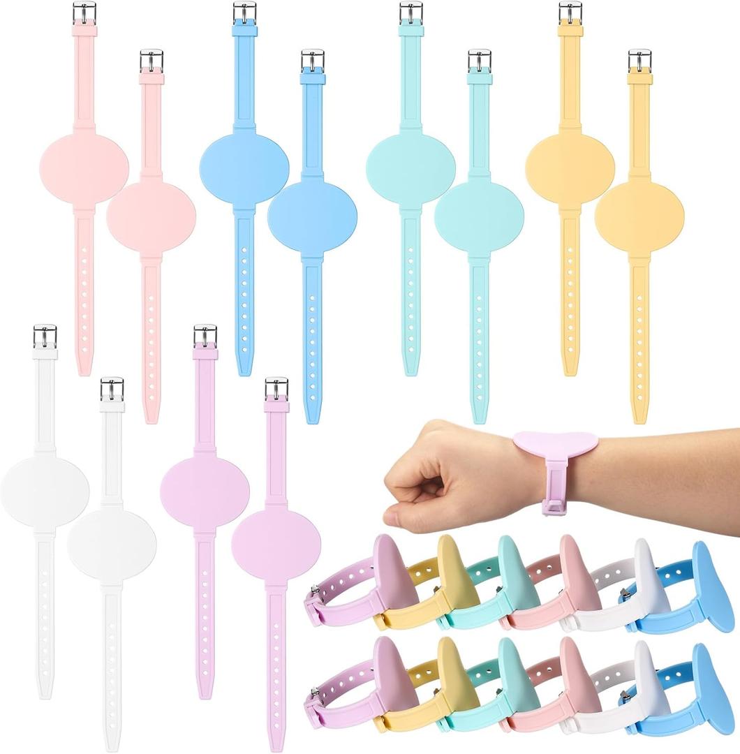 12 Pcs Silicone Memo Wristbands Nurse Wearable Notepad Wristbands in Watch Shape Reminder Bracelet to Do List Erasable Notepad Gift for Nurse Week Veterinarian Nursing Essentials