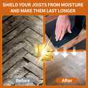 Butyl Joist Tape for Decking 2''×50', 10 Rolls Weather-Resistant Deck Joist Tape 2 inch, Waterproof and Anti-Corrosion Joists Deck Tape,Self-Adhesive Flashing Joists Tape for Wood Decks Beams Roof