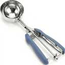 Ice Cream Scoop, 18/8 Stainless Steel Cookie Scoop, 5.3Tbsp/80ml/2.7oz Cookie Dough Scoop, Ice Cream Scooper with Trigger Release, Large Cookie Scooper (#12 Midnight Blue)
