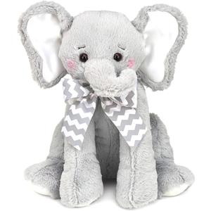Bearington Baby Lil' Spout Lullaby Animated Musical Plush Stuffed Animal Gray Elephant 13" (13" Lil' Spout)