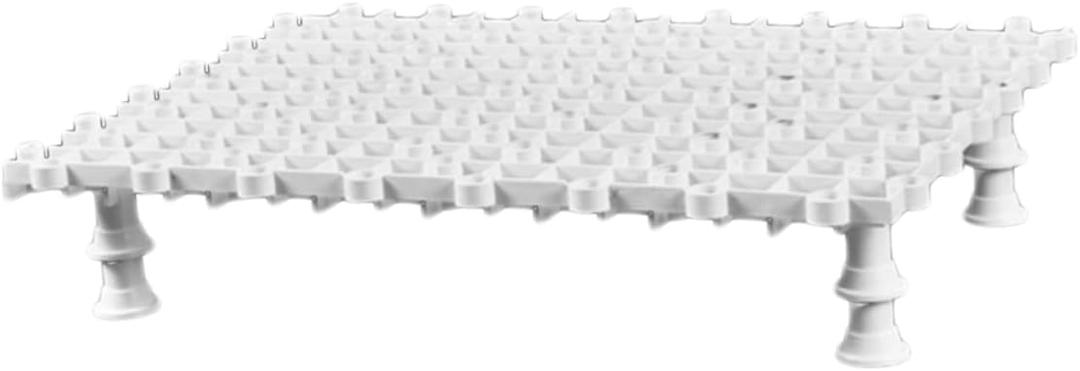 Happyyami 5pcs Fish Tank Bottom Plate PVC for Betta Fish Tank Accessory Easy Install Use (Size 1, White)