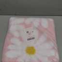 QJHOMO Pink Bathroom Rugs Cute Daisy Bath Mat White and Yellow Flower Decor Rug Non Slip Floor Carpet Microfiber Bathmat Super Absorbent Machine Washable Bathtub Mats for Shower (16x24 inch)