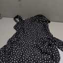 Eomenie One Piece Swimdress Swimsuits for Women Tummy Control Swim Dresses Skirt Bathing Suit (Small, Black Polka Dots)