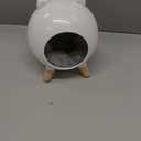 TUTU&LELE Hamster Hideout, Tiny House Hideout and Habitat, Space Elf Hiding Nest, Durable Hamster Bed with Round Thick Plush Pads, for Mice, Gerbils,Hamsters to Play, Sleep and Rest (White)