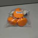 Dog Shoes for Small Medium Large Dogs,Winter Dog Snow Boots & Paw Protectors Waterproof for Cold Weather & Hard Floors,Adjustable Anti-Slip Dog Booties with Removable Wool Liner (Orange, 10)