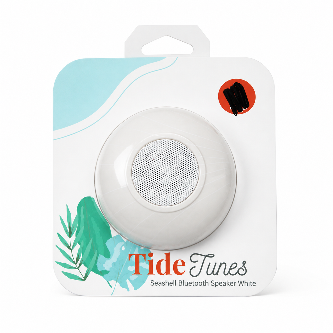 Seashell Bluetooth Speaker White 2 Pack