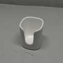 5 oz Square Ceramic Bathroom Cup Dispenser for Kids and Pregnancy - Disposable Paper Cup Holder for Mouthwash Cups on Bathroom Vanity Countertop (1 Pack, White)