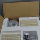 Bedside Table Lamp Set of 2: Dimmable Nightstand Bedside Lamps with USB A and C Ports, Modern Metal and Pleated Fabric Shade Black Desk Lamp for Bedroom Living Room Home Office Reading