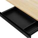 Under Desk Mounted Sliding Drawer to pull out, Attachable Desk Pencil Drawer Ball-Bearing Slides (Black)