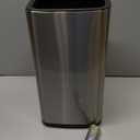 Mbillion 4 Gal/15L Open top Trash Can with Removable Inner Bucket Small Waste Basket, Metal Trash Can for Bathroom Office,Stainless Steel (Sliver)