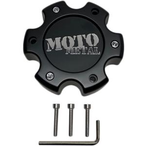 Moto Metal MOTO CAP CHROME 6X135 - RED OVAL LOGO - 845L140-2