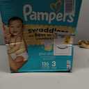 Pampers Swaddlers Diapers, Size 3 (13-26 lbs), 136 Count, Absorbent, Keeps Baby Dry and Comfortable, Skin Safe Disposable Baby Diaper 