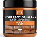 Leather Recoloring Balm Leather Color Restorer Scratch Repair Leather Paint for Furniture Couches Car Seats Shoes Bags Leather Dye and Restorer Restores Faded and Scratched Leather-TAN