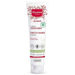 Mustela Maternity Stretch Marks Cream for Pregnancy - Natural Skincare Massage Moisturizer with Natural Avocado, Maracuja & Shea Butter - Lightly Fragranced or Fragrance Free - Various Sizes (5.07 Fl Oz (Pack of 1))