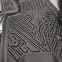 Mixsuper Floor Mats for 2023-2026 Chevrolet Colorado/GMC Canyon Crew Cab (Only for 5FT Bed), All Weather Truck Bed Liner and 2 Row Floor Liners Accessories Set Black