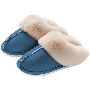 Womens Slippers with Fluffy Fur Soft Memory Foam House Shoes, Christmas Gifts Christmas Slippers for Women Mom Grandma Size 42-43L