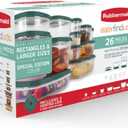 Rubbermaid Easy Find Lids Food Storage Containers, Blue Spruce, 26 Piece Set
