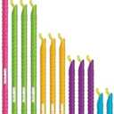 GripStic 12pc Assorted Bag Clips. Durable and reusable chip clips seal food bags air tight. Set includes: (2) 5" Blue, (3) 7.25" Purple, (3) 8.75" Orange, (3) 11.25" Green, (1) 13" Pink.
