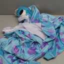 ROC PARTY Novetly Animal Onesie Costume for Unisex Adult - Cozy One Piece Pajamas Sleepwear for Halloween, Cosplay & Parties (Blue Monster, Medium)