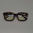 IBOANN Oversized Blue Light Glasses for Woman, Funky Fashion Glasses With Preppy Look, Reduce Screen Fatigue Computer Glasses (Medium, A1 Coco Tortoise)