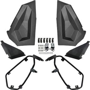 2879509 Lower Half Door Inserts Panels Replacement for 2014-2020 Polaris RZR XP 900 1000 Turbo S EPS 60 Inch Models 2 Door Durable OE Style Frame Works Black