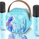 Frozen Toys for Girls Mini Karaoke Machine for Kids Princess Toys 3 4 5 6 7 8 9 10 Year Old Girl Birthday Gifts Kids Toys Toddler Wireless Microphones