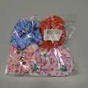 Satin Scrunchies for Girls Silk Large Hair Scrunchy 4 Pcs Elastic Cute Hairs Bands for Ponytail Holder Elastic Hair Ties Accessories for Women Girls, Music Lovers Fan Gift