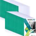 Thenshop 100 Pcs Clear Report Covers with Sliding Bars Sliding Bar File Folder Binder Plastic Report Folder for File Paper Book Resume Letter Office, 30 Sheet Capacity(Green)