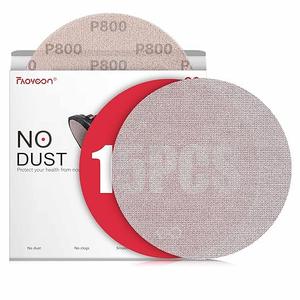 Faoyoon 9 Inch Sanding Disc Drywall Sandpaper, Dust Free Sanding Drywall Sander Pads, 15 Pack 800 Grit