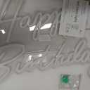 Happy Birthday Neon Sign, 22.4"x13.8" Happy Birthday Sign for Birthday Party Decor, Happy Birthday Light Up Led Signs for Backdrop, Neon Birthday Sign for Any Ages Bday Celebration, Warm White DIVATLA, 22.5x13.8 Inch