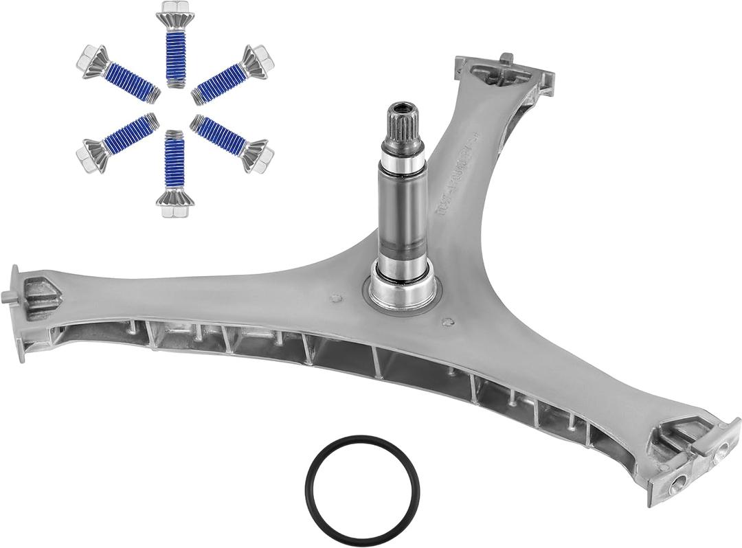AMI PARTS DC97-17004B DC97-17004C DC97-17004D Washer Flange Shaft Assembly&(6pcs) DC60-40137A Washing Machine Hex Bolt Compatible with Samsung Spider Arm