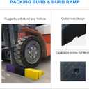 2Pack Curb Ramp Black Color, Portable Lightweight Heavy Duty Plastic Driveway Curb Ramps for Low Cars,Motorcycle Ramp,Curb Ramps (5.12" H 19.7" L Two Curb ramps Connected)